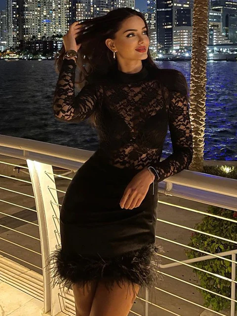 Valentina | Mini Spitzen Kleid