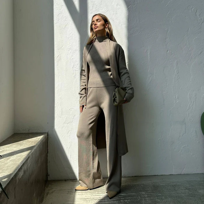 Emeralda | 3-teiliger Strickanzug