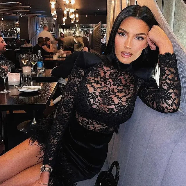 Valentina | Mini Spitzen Kleid