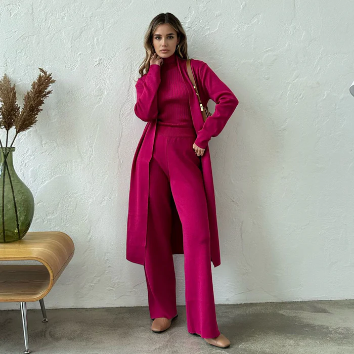 Emeralda | 3-teiliger Strickanzug