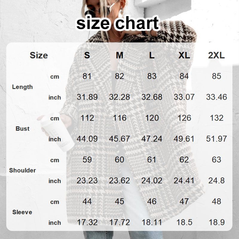 Klassisch kariert muster lose lässige Jacke