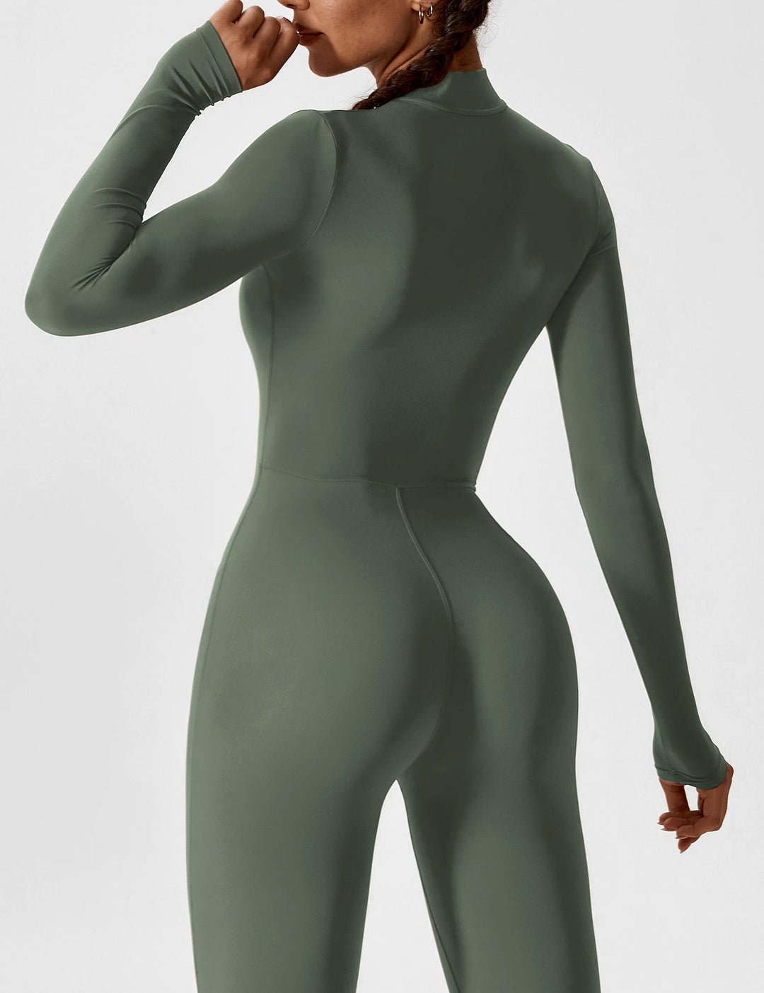 GYMpack | Jumpsuit mit langen Ärmeln/kurzen Ärmeln und Reißverschluss