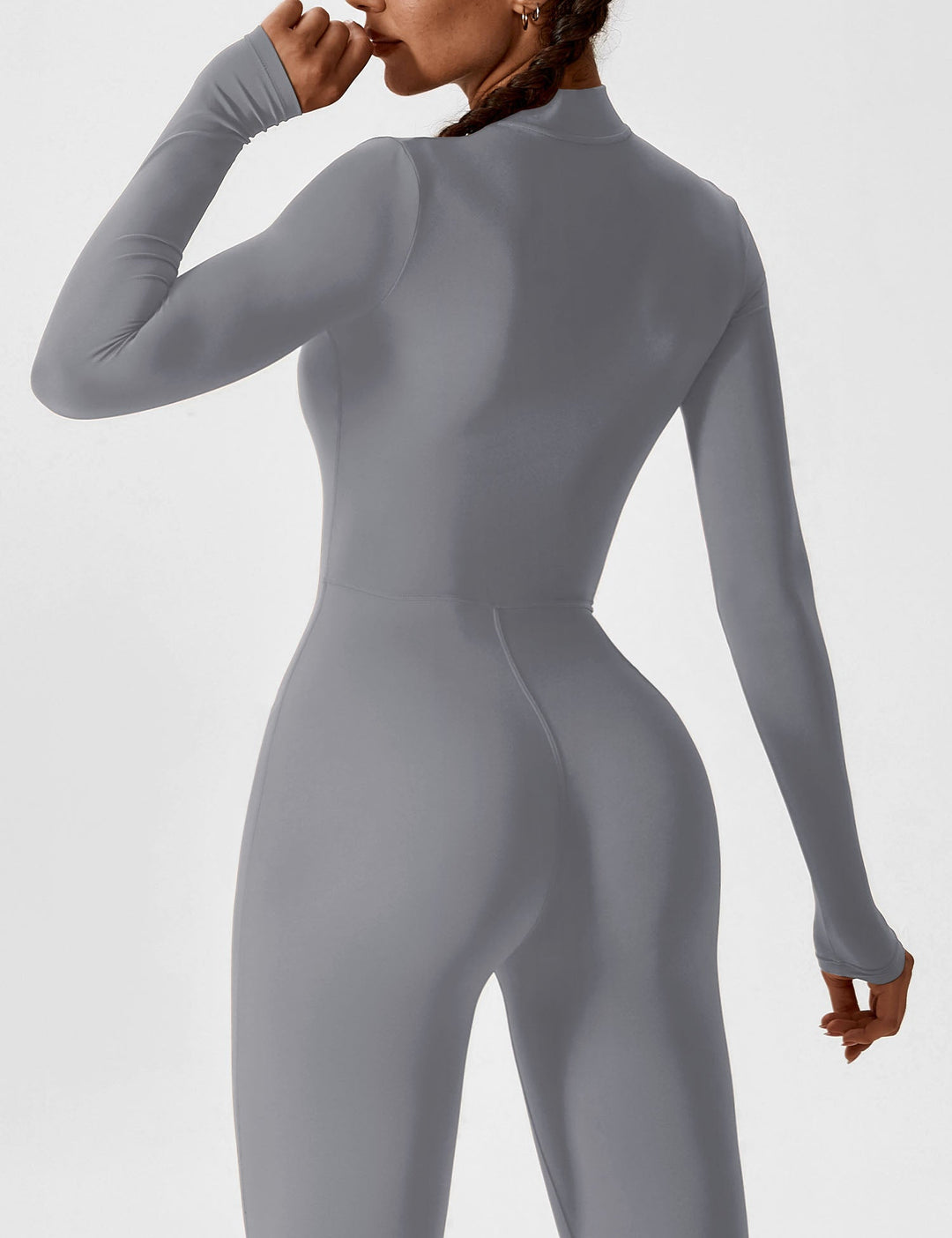 GYMpack | Jumpsuit mit langen Ärmeln/kurzen Ärmeln und Reißverschluss